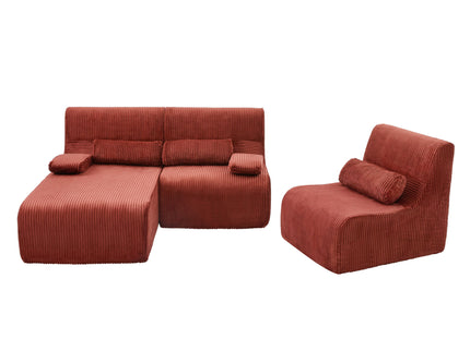 Oversized Sectional Sofa, Living Room Seating With Modular Design