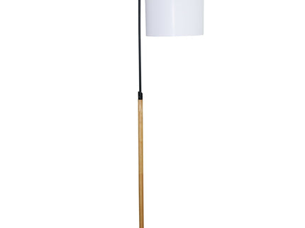 Lior - Arc Floor Lamp With Cylinder Shade - Black