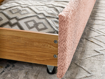 Upholstered Daybed & 2 Drawers