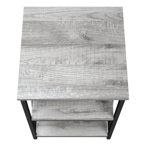 3 Tier Accent Table, Side Marble Look Contemporary & Modern