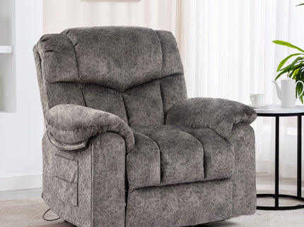 Swivel And Rocking Recliner Chair With Massage And Heating