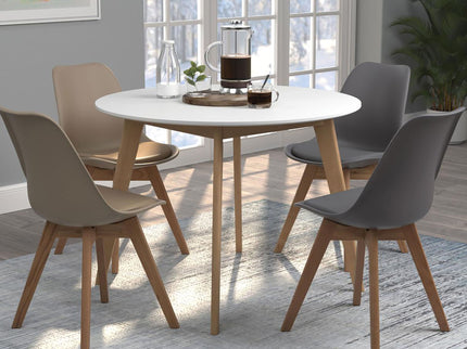 Round Dining Table - White