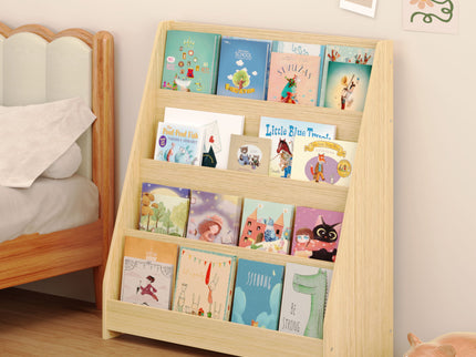 4 Tier Bookshelf, Toddler Book Display Shelves