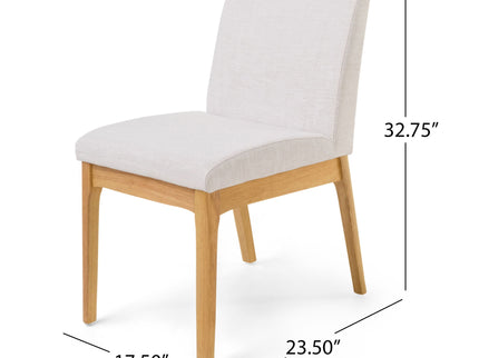 Contemporary Dining Chair SetWith Upholstered Fabric
