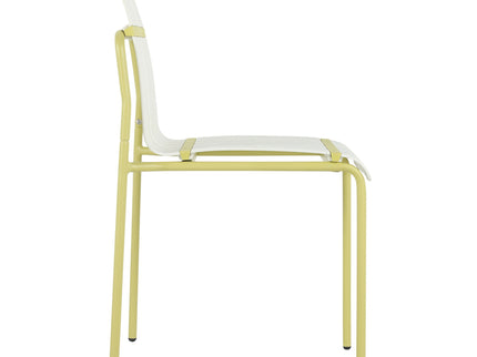 4 Piece Set Of Modern Color Block Designed Single Chairs