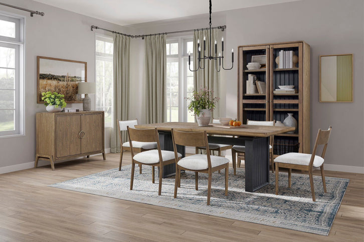 2 Door Server - Light Brown