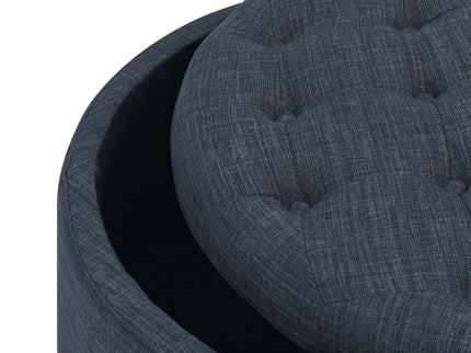 Tufted Storage Ottoman With Upholstery