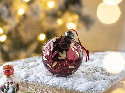 Christmas Ball Glass Decorative Hanging Ball Christmas Tree Ornaments, For Holiday Party Decorations