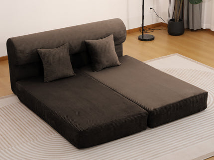 Convertible Sofa Bed, 2 Seater Fold Out Floor Couch