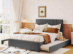 Dark Gray / Full / 2 Drawers, Trundle