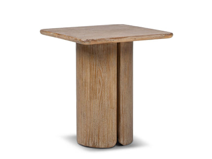 Sonoma - Square Pedestal Side Table - Antique Brown