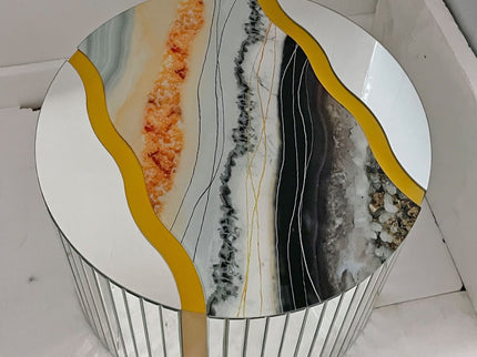 Round Mirror Coffee Table, Living Space Furniture