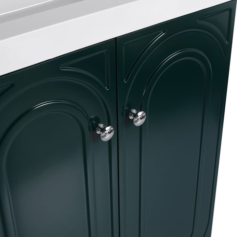 Modern Freestanding Bathroom Vanity With Soft Close Cabinet Doors