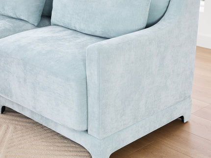 Elegant Sofa With Ergonomic Design And Lumbar Pillows