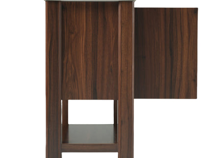 Modern Bathroom Vanity With Rectangle Ceramic Sink, Soft Closing Doors