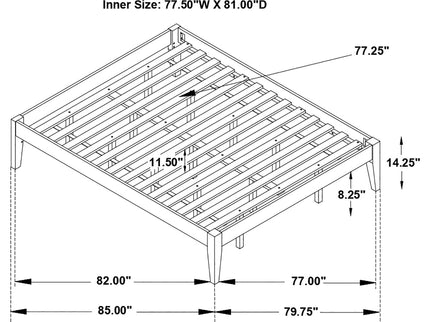 Hounslow - Eastern King Universal Platform Bed - Black