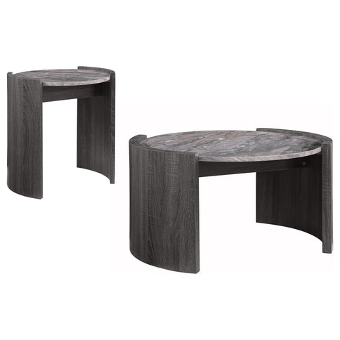 Zende - 2 Piece Coffee And End Table Set - Gray
