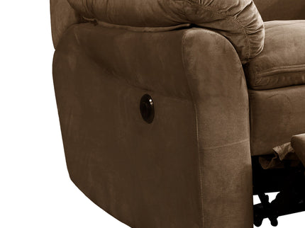 Electric Recliner Chair With USB Port And Gentle Lumbar Massage - Brown