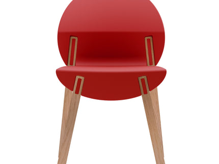 4 Piece Set Of Single Chairs With A Design Combining Modern And Traditional Elements