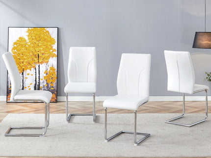 Modern Dining Chairs With High Backrest And Sturdy Legs