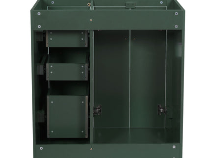 Retro Style Bathroom Vanity With 3 Drawers & Soft-Closing Doors