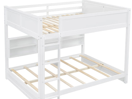 Bunk Bed With Storage Cabinets And USB Ports