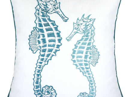Seahorses Pillow Cover With Matching Back
