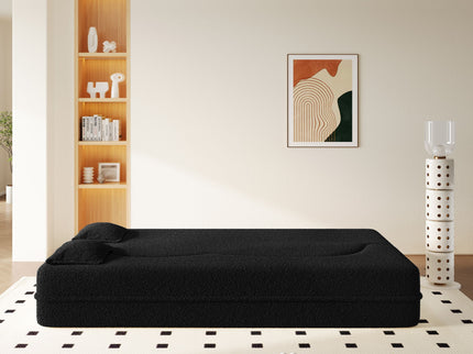 Modern Floor Sofa With 2 Pillows, Twin Size For Living Room