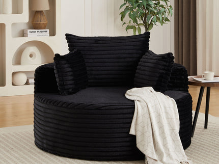 Modern Single Sofa With Backrest Pillow For Living Room