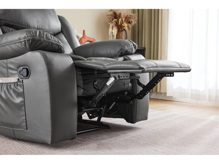 Recliner Chair With Vibration And Heating - Gray