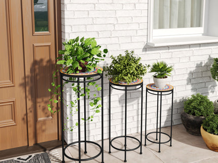 Wesley - Plant Stand - Black / Red