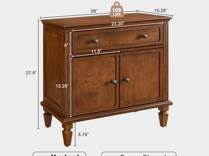 Nightstand With Charging Station Bedside Table With Drawer And Double Door Storage