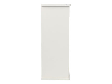 Louvered Double Door Wall Mounted Bathroom Cabinet - White