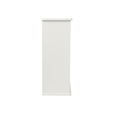 Louvered Double Door Wall Mounted Bathroom Cabinet - White