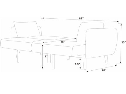 Futon Sofa Bed With Tall Legs