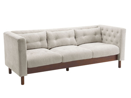 Upholstered Sofa Modern 3 Seater Sofa Couch With Tufted Design For Living Room