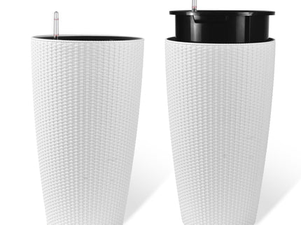 Tall Planters Set With Water Level Monitor And Auto Watering