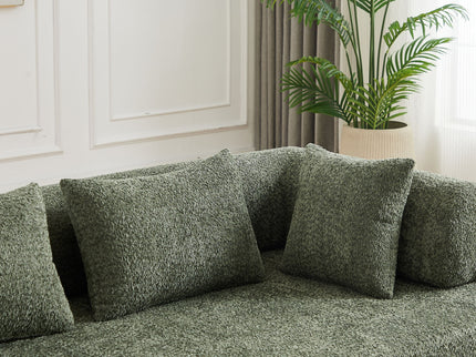 Convertible Sleeper Sofa Bed With Cylindrical Pillow