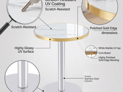 Elegant Modern Round Bistro Table