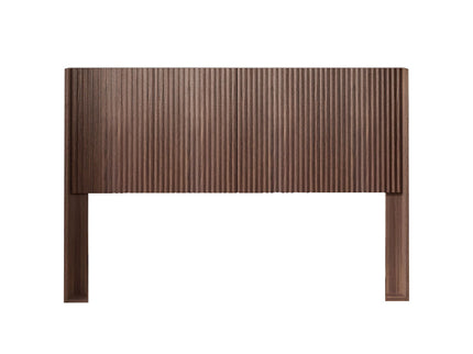 Queen Headboard Only, Fluted Panel Design - Walnut
