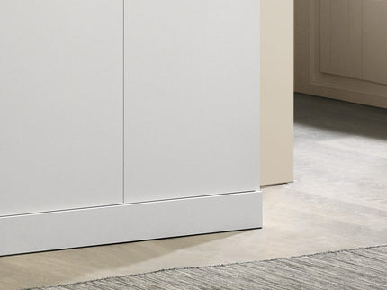 Declan - 3 - Door Wardrobe Cabinet Armoire With Storage Shelves And Hanging Rod - White