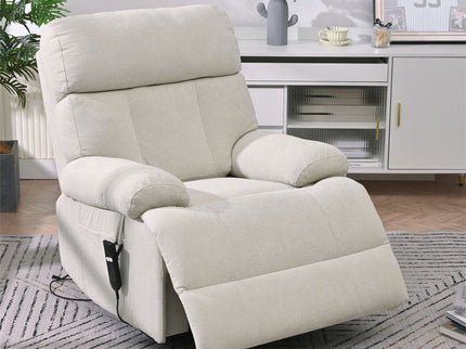 Oversized Power Lift Recliner Chai With Remote Control, Side Pocket, Spacious Seat
