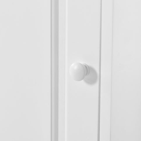 Multi Functional Corner Cabinet With Adjustable Shelves And 2 Doors