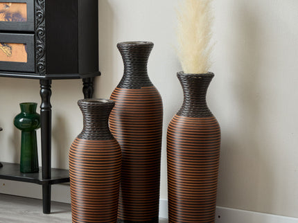 Classic And Neat Floor Vase, High Independent Flower Stand (Set of 3)