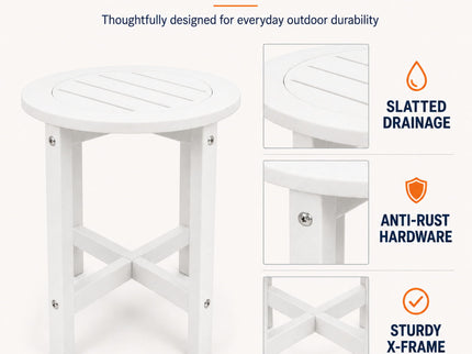 Round Outdoor Side Table