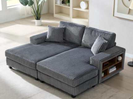 Convertible Sectional Sofa, Sleeper Oversized Living Room Lounge