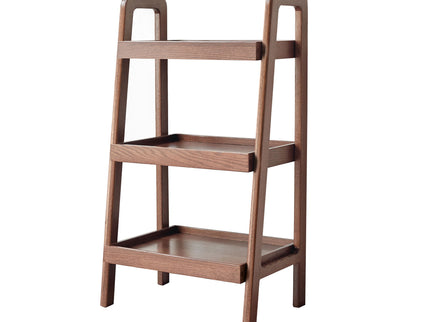 Premium Storage Organizer, 3-Tier Beech Shoe Rack For Entryway, Living Room - Walnut