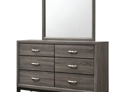 Cabrillo - 6 Drawer Dresser With Mirror - Gray