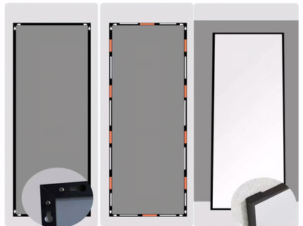 Modern Full Length Mirror With High Definition Shatter Proof Glass And Aluminum Alloy Frame