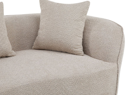 Elegant Curved Sectional Sofa With Full Foam Comfort